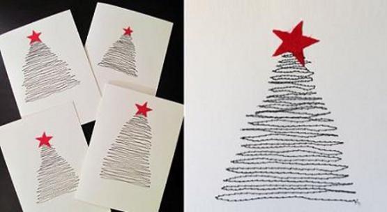 Cartão de Natal artesanal - Arteblog