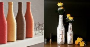 Ideias para criar vasos de garrafas vazias