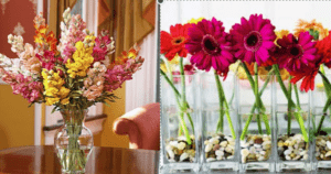 Como fazer arranjos de flores para mesa