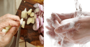 Como retirar o cheiro de cebola ou alho das mãos