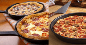 Receita de pizza de frigideira – Massa e recheio