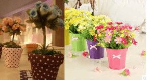 Vasinhos de flores – Decoração passo a passo