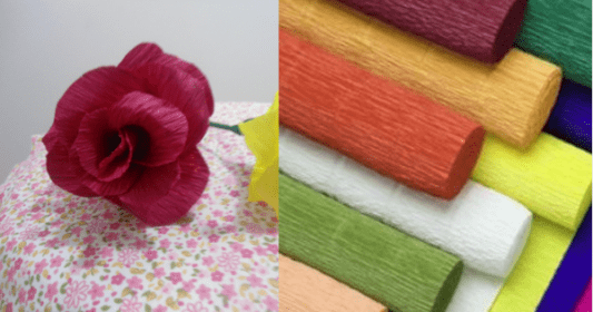 Flor de papel crepom para decorar – Passo a passo - Arteblog