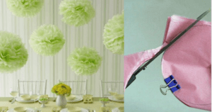 Flores de papel de seda – Passo a passo