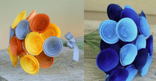 Lindo arranjo de flores de papel - Passo a passo - Arteblog