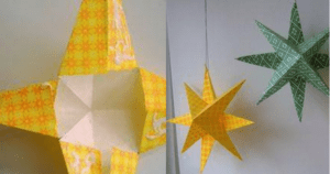 Estrela de papel – Passo a passo