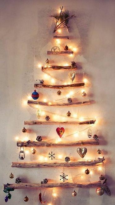 Árvore de Natal diferente na parede - Passo a passo - Arteblog