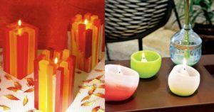 Veja formas diferentes de fazer velas decorativas