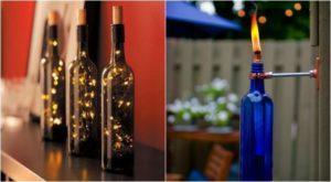 5 formas de reaproveitar garrafas de vidro para decorar