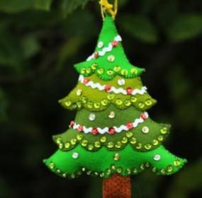 Enfeites para pendurar na árvore de Natal - Passo a passo - Arteblog