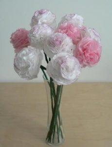 Flores de papel de seda