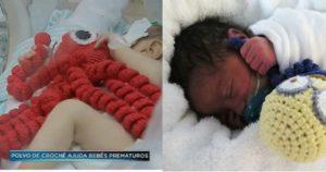 Polvos de crochê ajudam bebês prematuros na recuperação